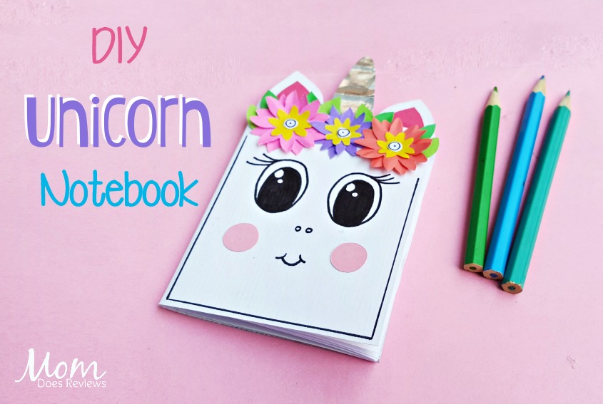 diy unicorn notebook