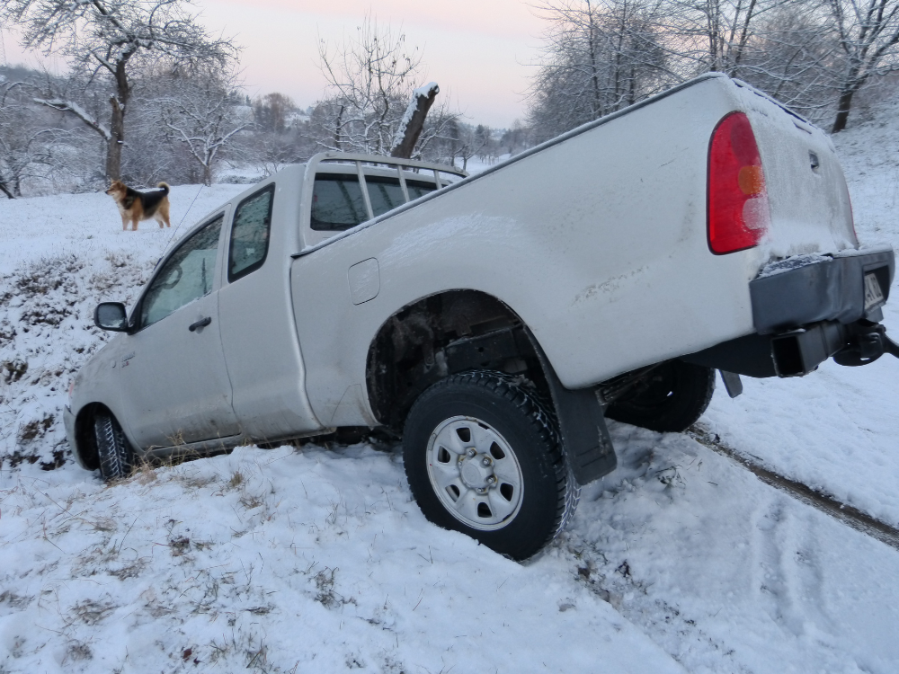 truck in snow