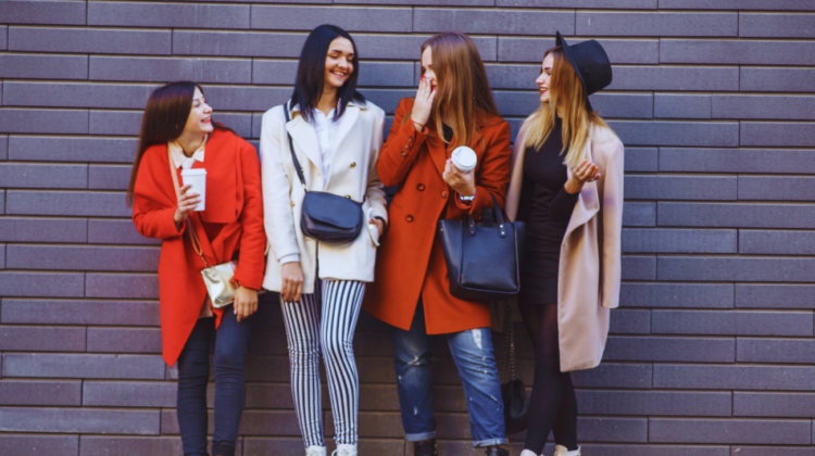 ladies in trendy fashion