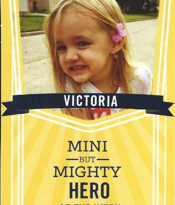 Victoria is a Mini But Mighty Hero | Join Auntie Anne's & Alex's Lemonade Stand in the Mighty Fight Against Childhood Cancer - Learn more at Mom Does Reviews | MomDoesReviews.com