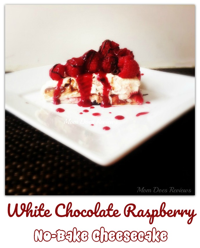 no-bake White Chocolate Raspberry Cheesecake