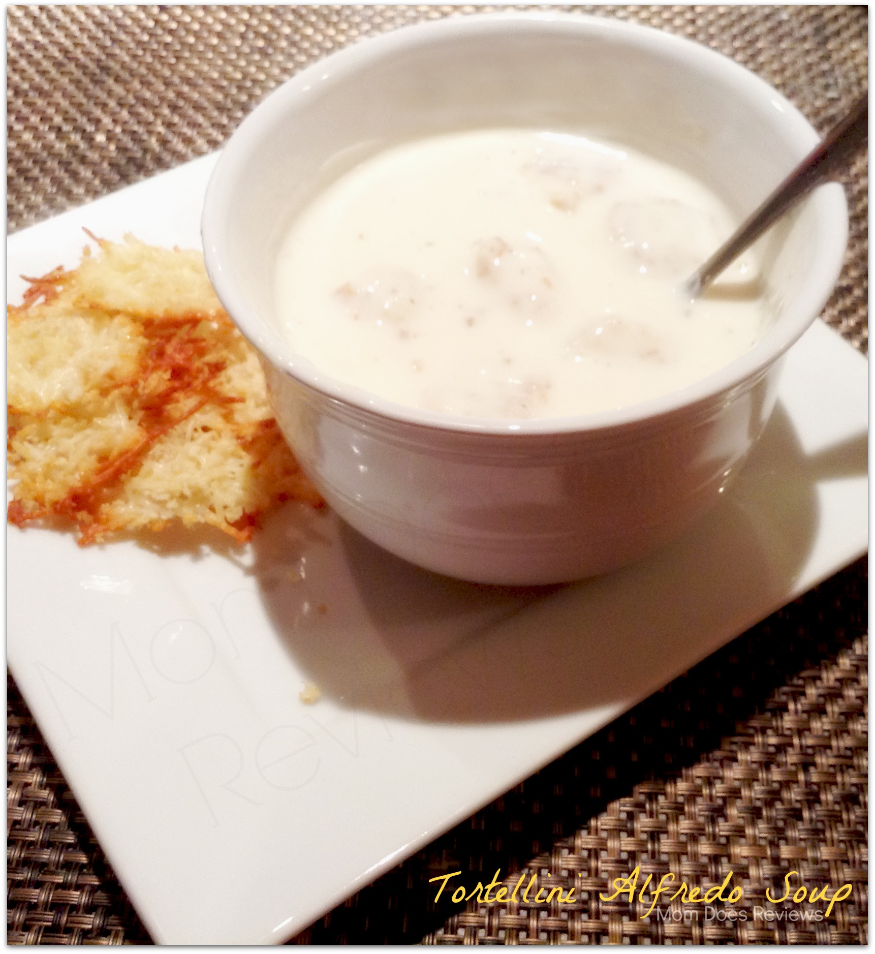 Tortellini Alfredo Soup Recipe at #MomDoesReviews