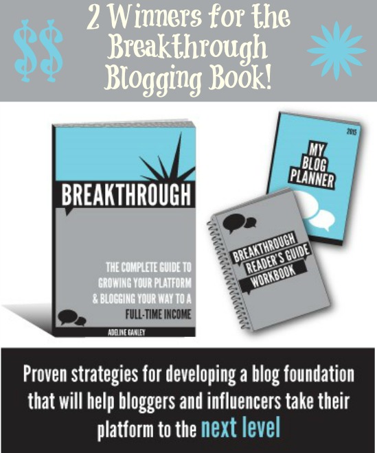 breakthrough blogging giveaway