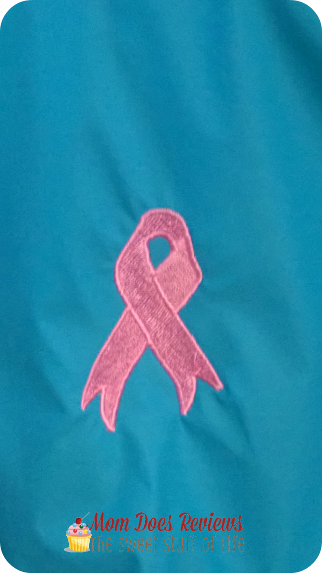 pink mono rain jacket breast ca ribbon
