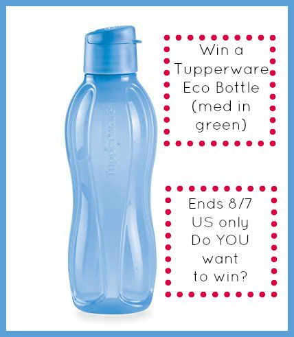 tupperware eco bottle med win