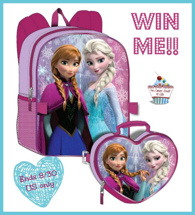 frozen backpack with lunchbox giveaway