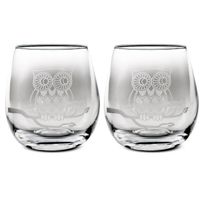 Owl Drinking Glass