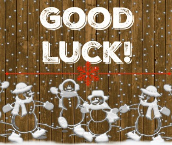 good luck snowmen fence