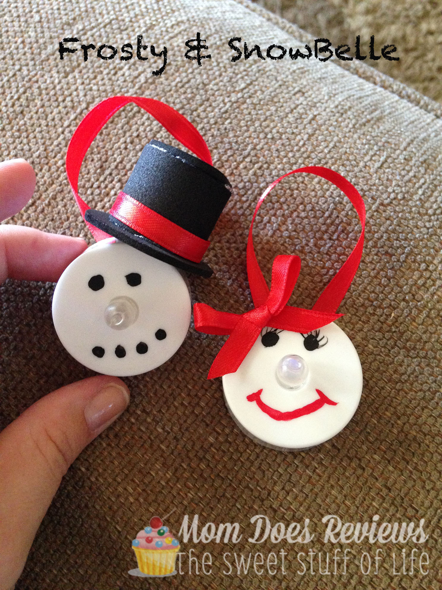 Frosty and Snowbell Tealight Ornament #DIYChristmas
