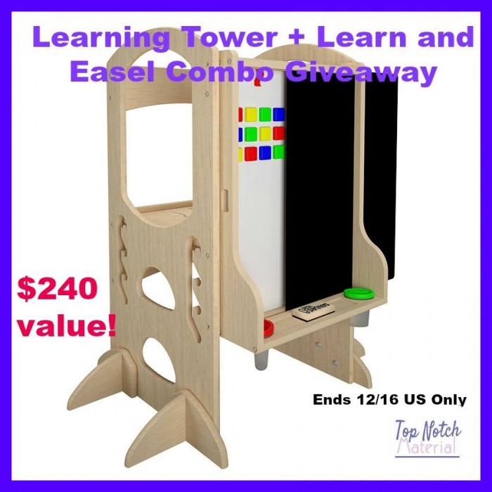 learning tower and easel giveaway