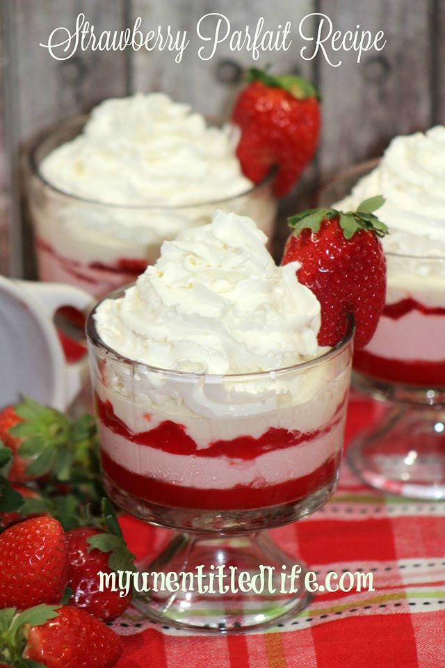 strawberry parfaits