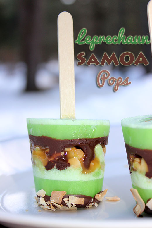 Leprechaun Samoa Ice Pops