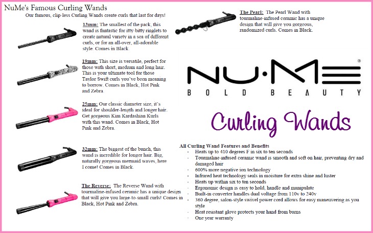 curling wands nume