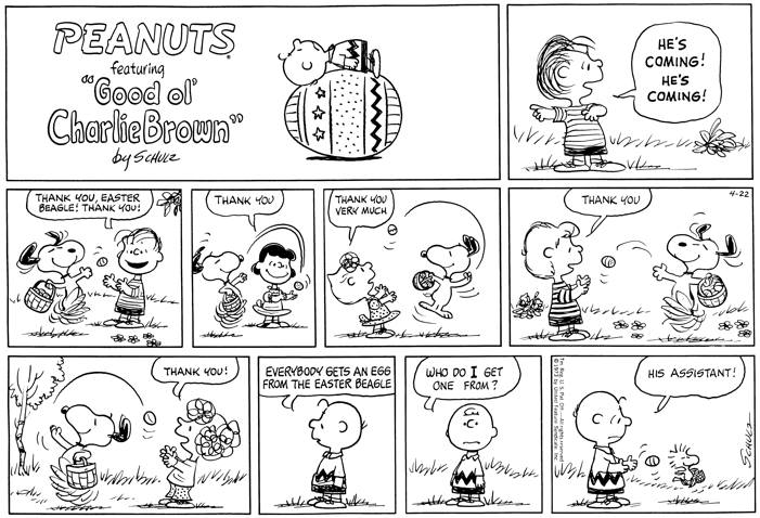 peanuts easter comics