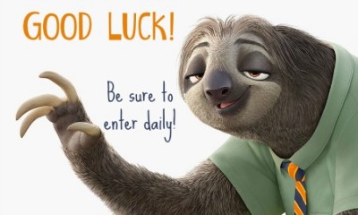 good luck zootopia-sloth