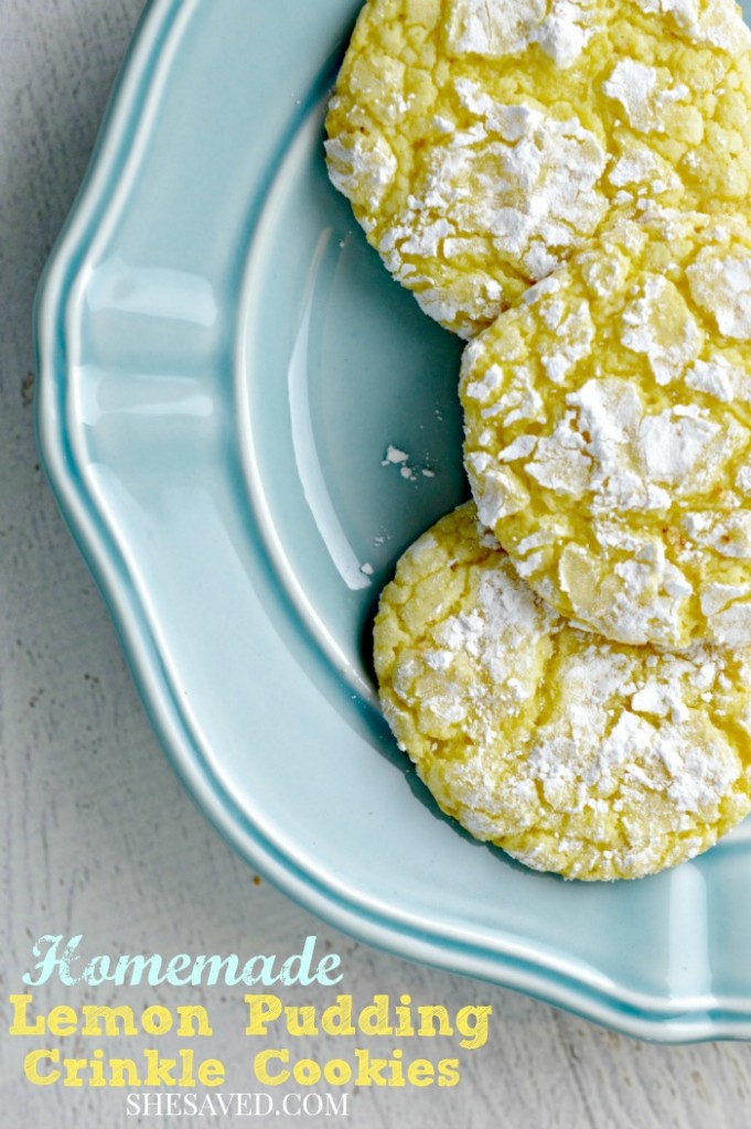 Lemon Pudding Cookie Recipe from She Saved