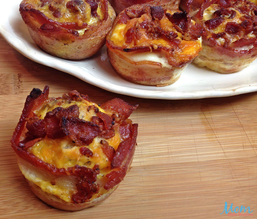 Bacon Wrapped Egg and Cheese Muffin Cups Recipe