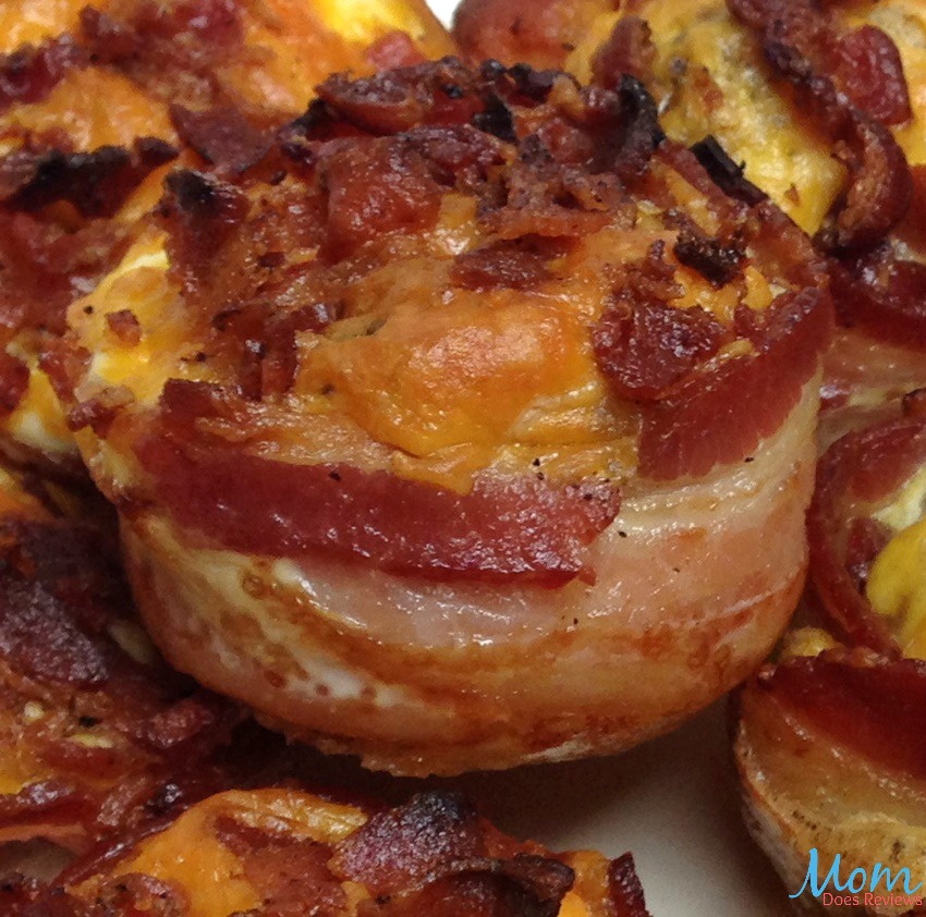 Bacon Wrapped Egg and Cheese Muffin Cups