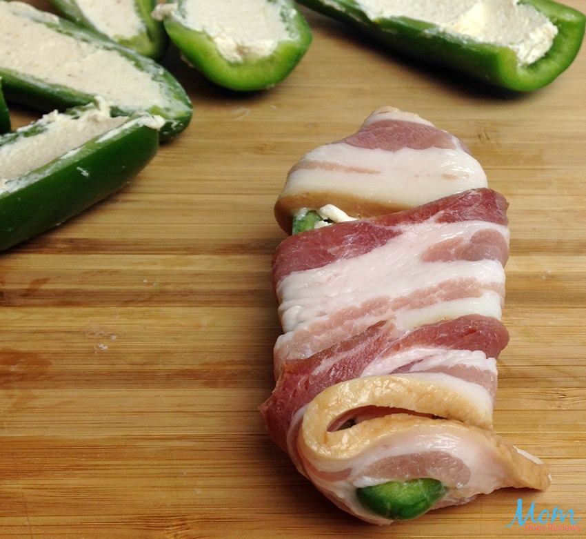 Bacon Wrapped Jalapeno Peppers process