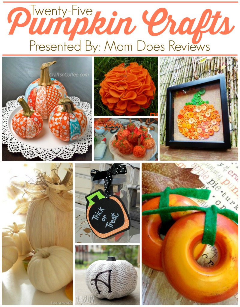 25 Pumpkin Crafts for Families Presented By: Mom Does Reviews