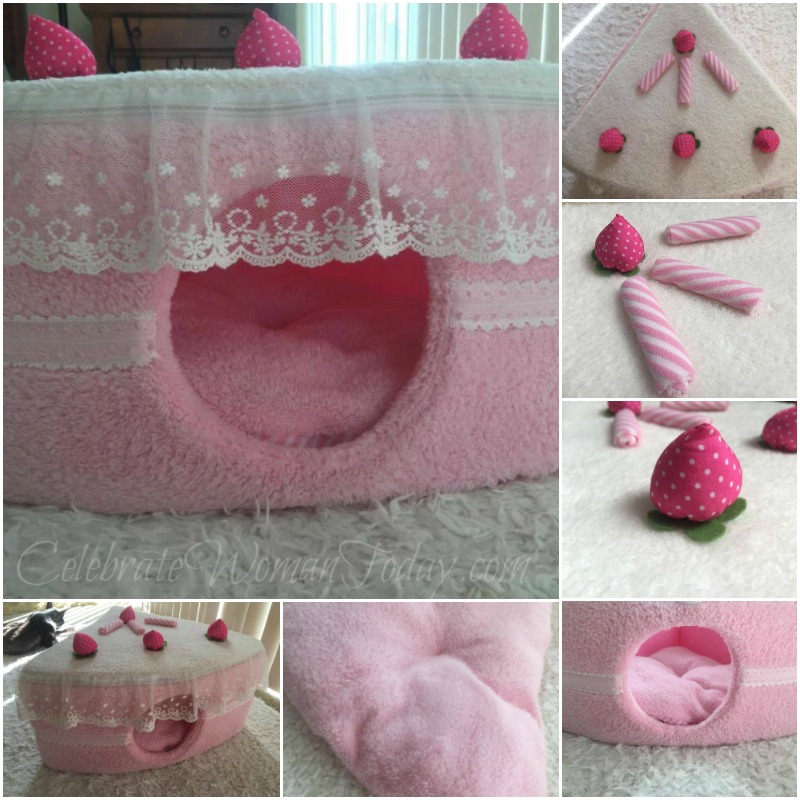 pink-cake-pet-bed-collage