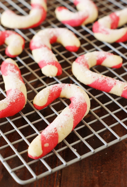 Candy Cane Cookies by The Kitchen is My Playground
