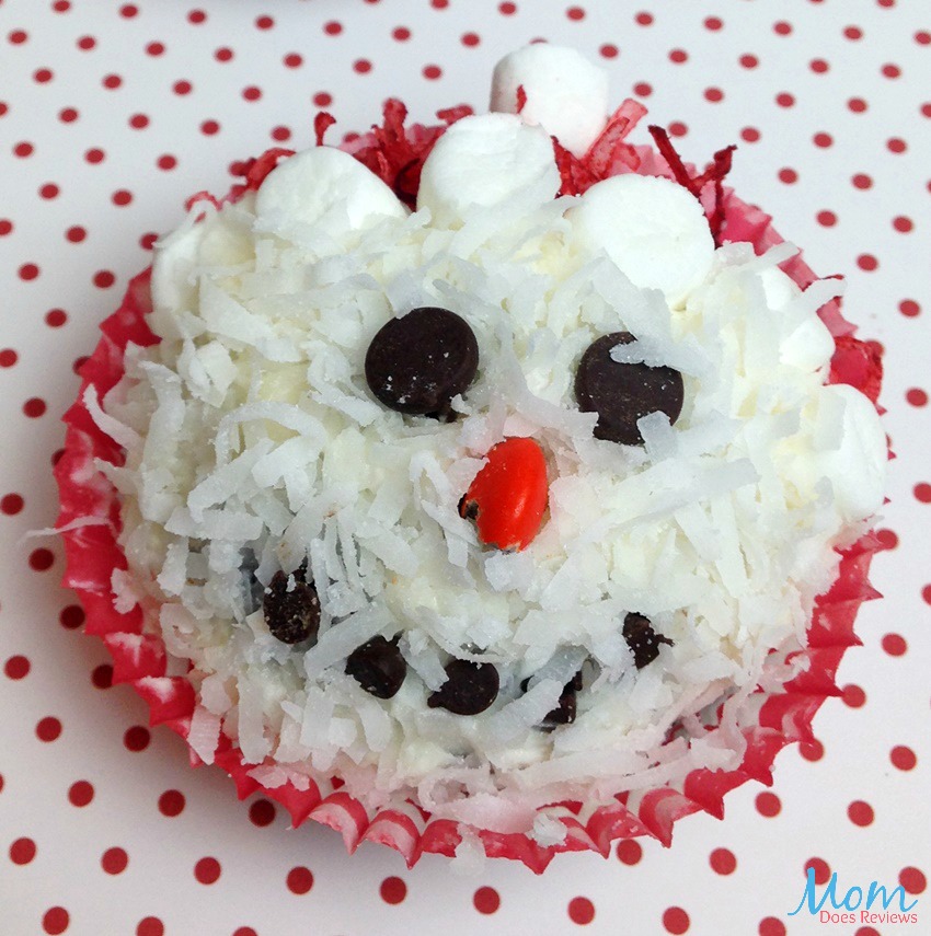 snowman cupcakes process 2