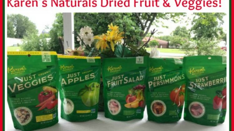 Karen's Naturals Dried Fruit and Veggies Giveaway button