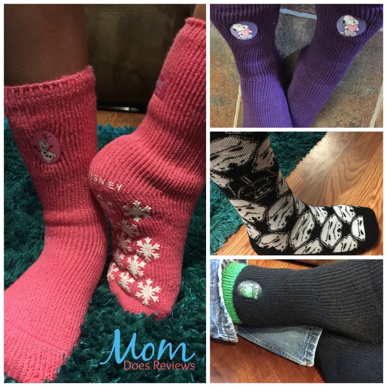 Get Cozy With Heat Holders Character Slipper Socks Review Mom Does