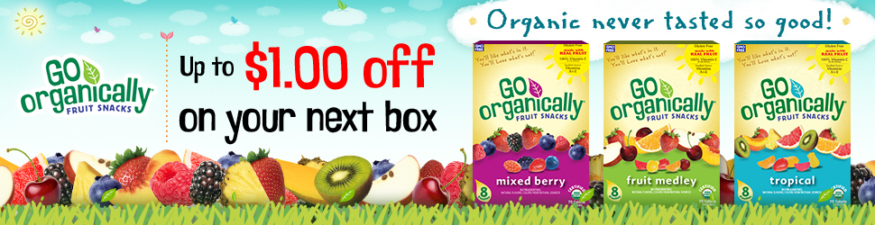 Get Coupons for Go Organically fruit snacks