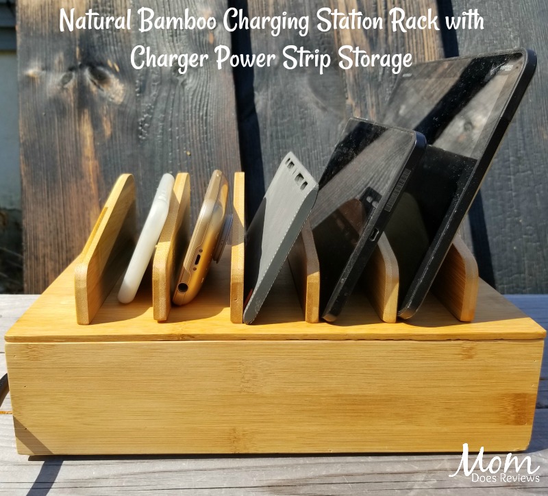 Bamboo Charging and Storage station