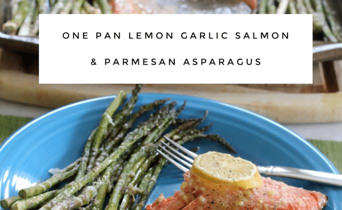 Garlic Salmon and Parmesan asparagus