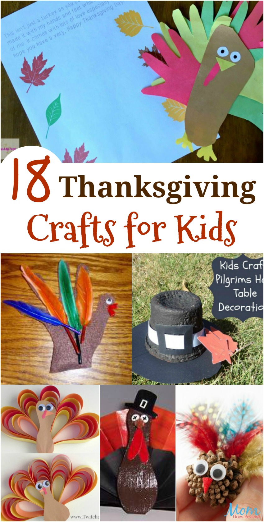 18 Thanksgiving Crafts for Kids they will Love and Enjoy