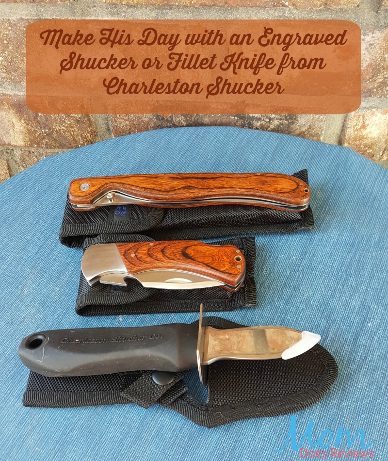 Make His Day with an Engraved Shucker or Fillet Knife from Charleston Shucker