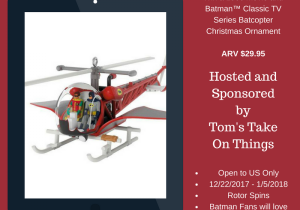 Win a Batcopter Ornament
