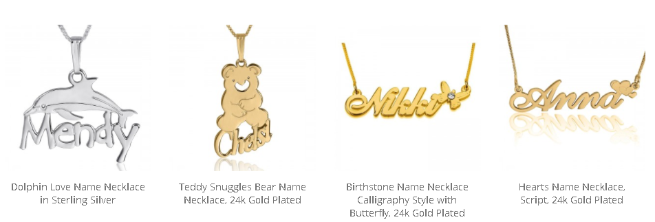 Customize Name Jewelry for that Perfect Gift