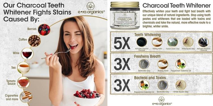 Win Activated Charcoal Teeth Whitener from ERA Organics