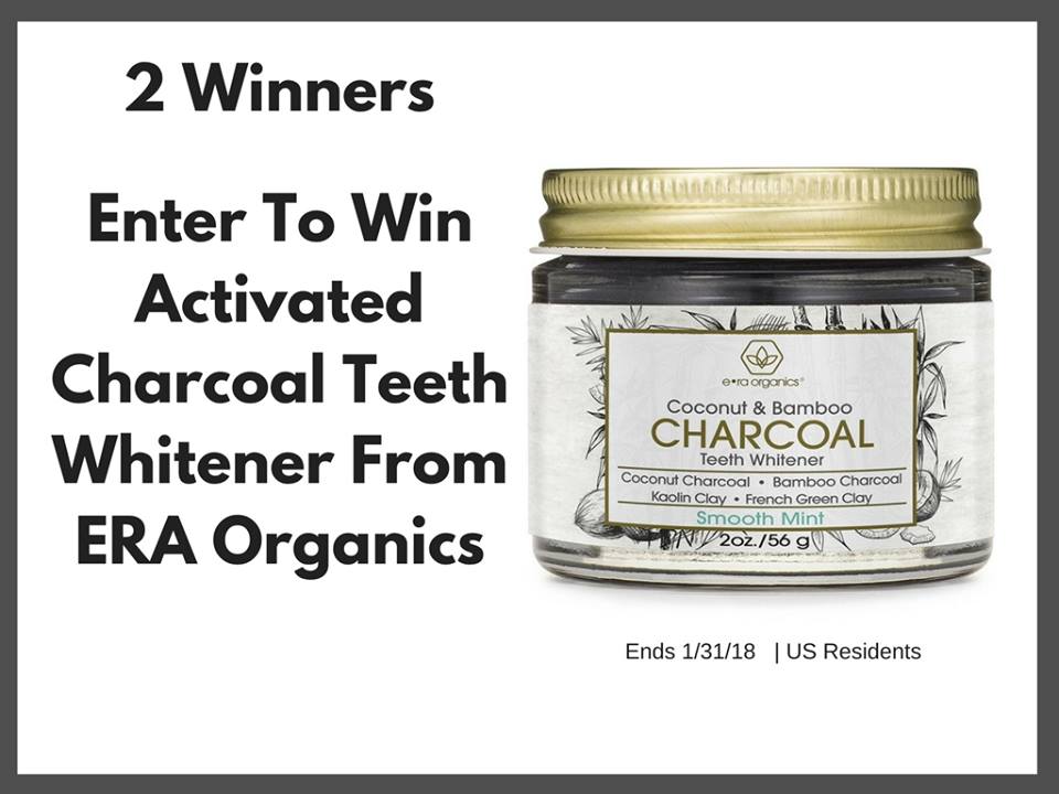 2 Winners for ERA Organics Activiated Charcoal teeth whitener