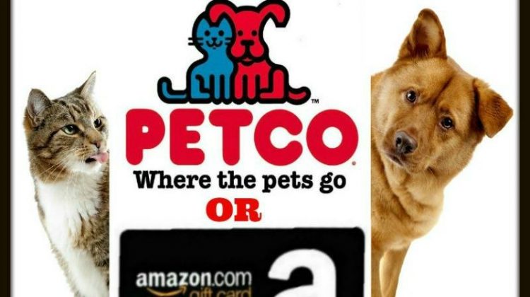 Win $20 Petco or Amazon gc