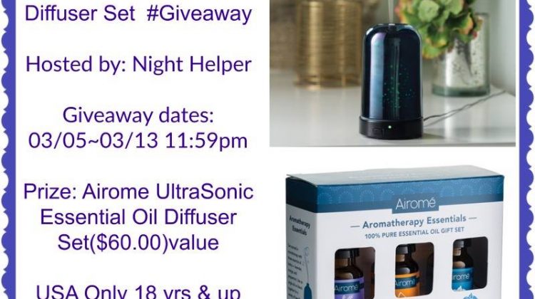 Airome Ultrasonic Essential Oil Diffuser Set