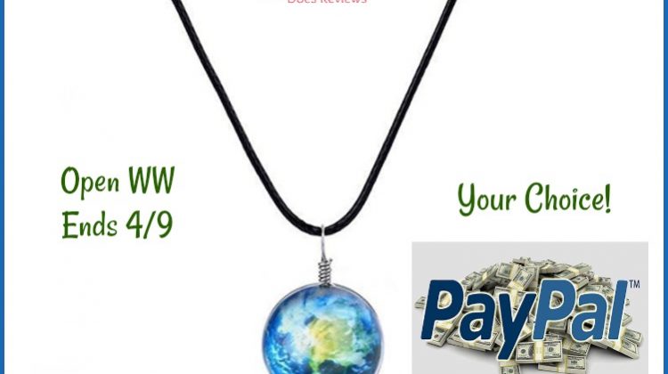 Win Earth Day Necklace or $15 PayPal Cash