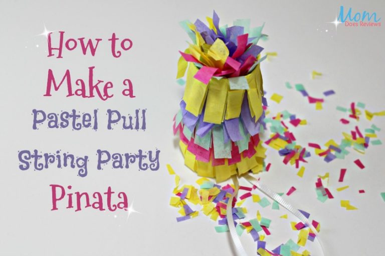 DIY- Make your Own Pastel Pull String Party Pinata - Mom Does Reviews