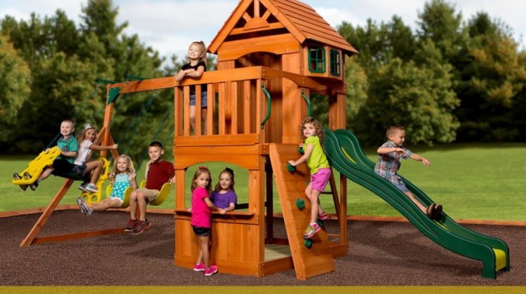 Win Your Very Own Backyard Discovery Atlantis Wooden Swing Set!