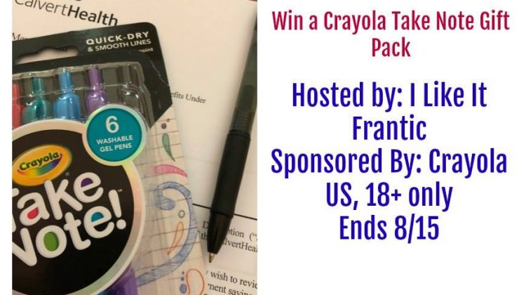 Win Crayola Take Note Prize Pack