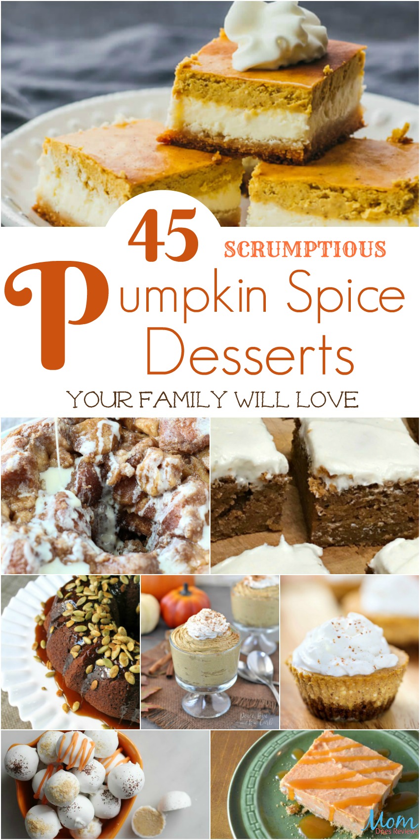 45 Scrumptious Pumpkin Spice Desserts Your Family Will Love banner