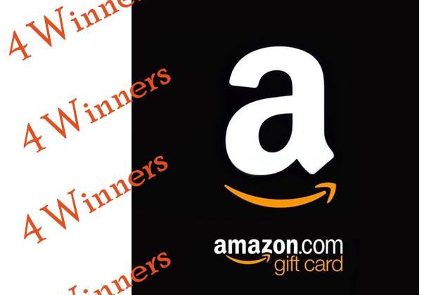 4 Winners $25 Amazon GC