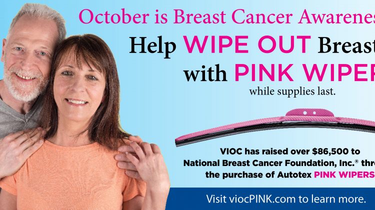 Help #WipeOutBreastCancer with AutoTex PINK Wipers at Valvoline Instant Oil Change