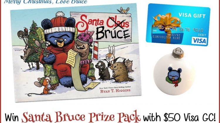 Merry Christmas, Love Bruce! #Win Santa Bruce Book, an ornament and $50 Visa GC! #SantaBruceBook
