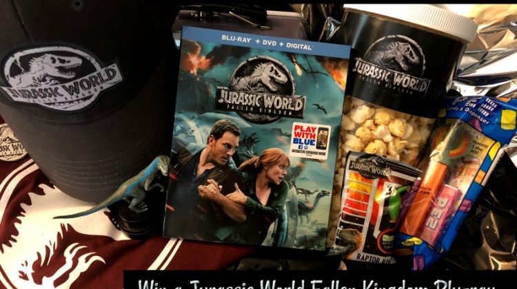 #Win a Jurassic World: #FallenKindgom Prize pack- Blu-ray, Hat and Candy! #Teamjurassic