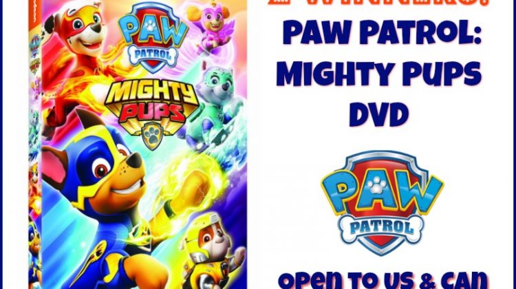 2 #Winners Paw Patrol: Mighty Pups DVD